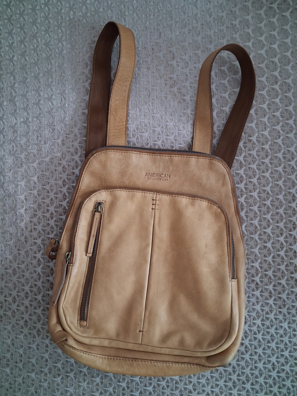 💛CLEARANCE SALE American Leather Co. Tan Leather Messenger Bag